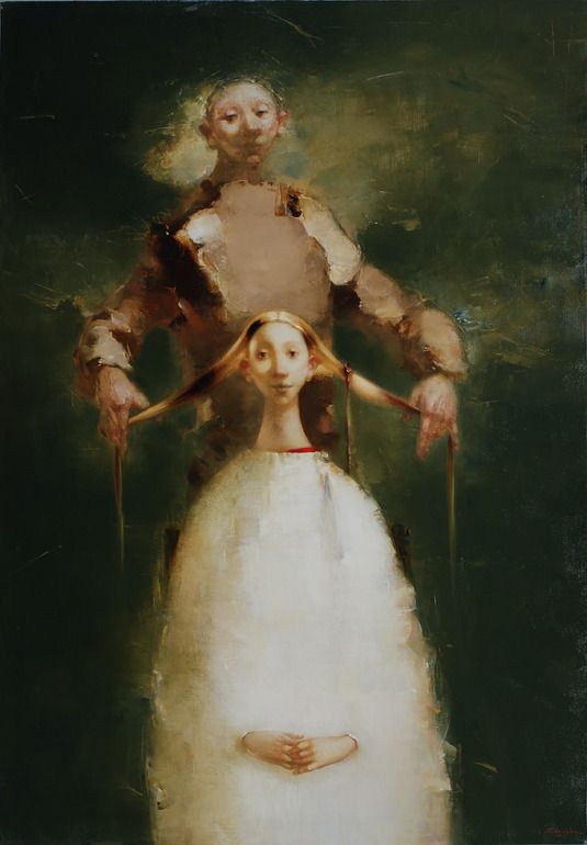 535x770 Saatchi Online Artist Valeriy Skrypka Oil, 2011, Painting - Hairdresser Painting