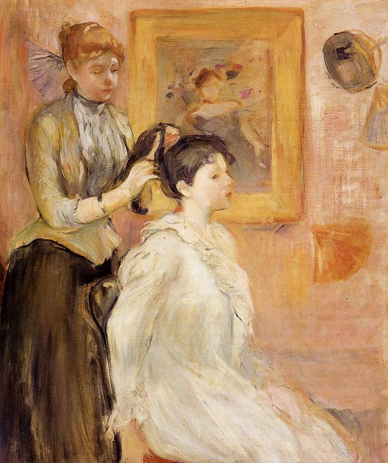 800x956 Artwork By Berthe Morisot - Hairdresser Painting