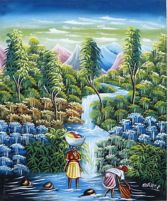 570x683 Haitian Art Canvas Painting - Haiti Painting