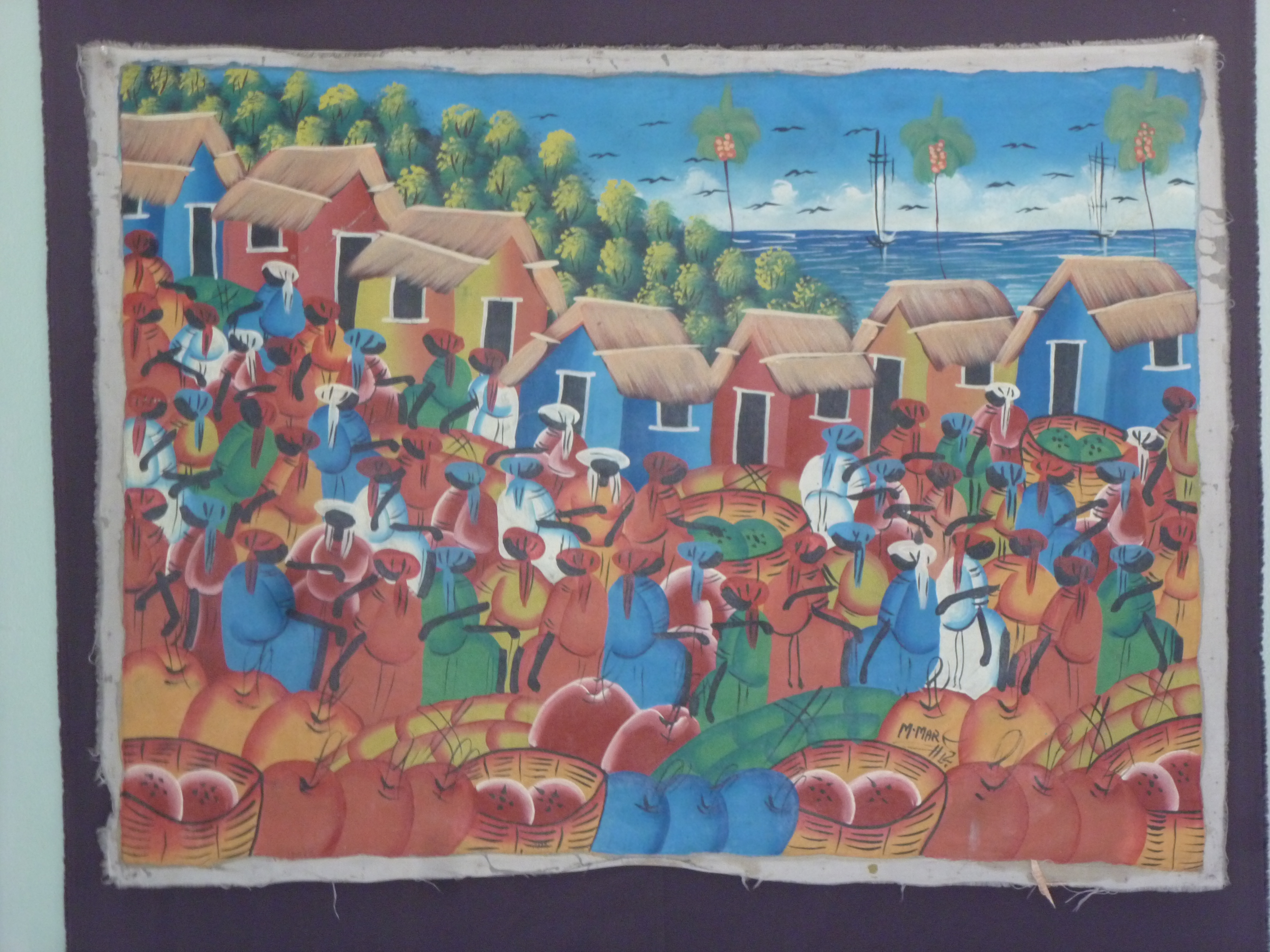 4320x3240 Large Haiti Painting X Signed M.mar The Haiti Project - Haiti Painting