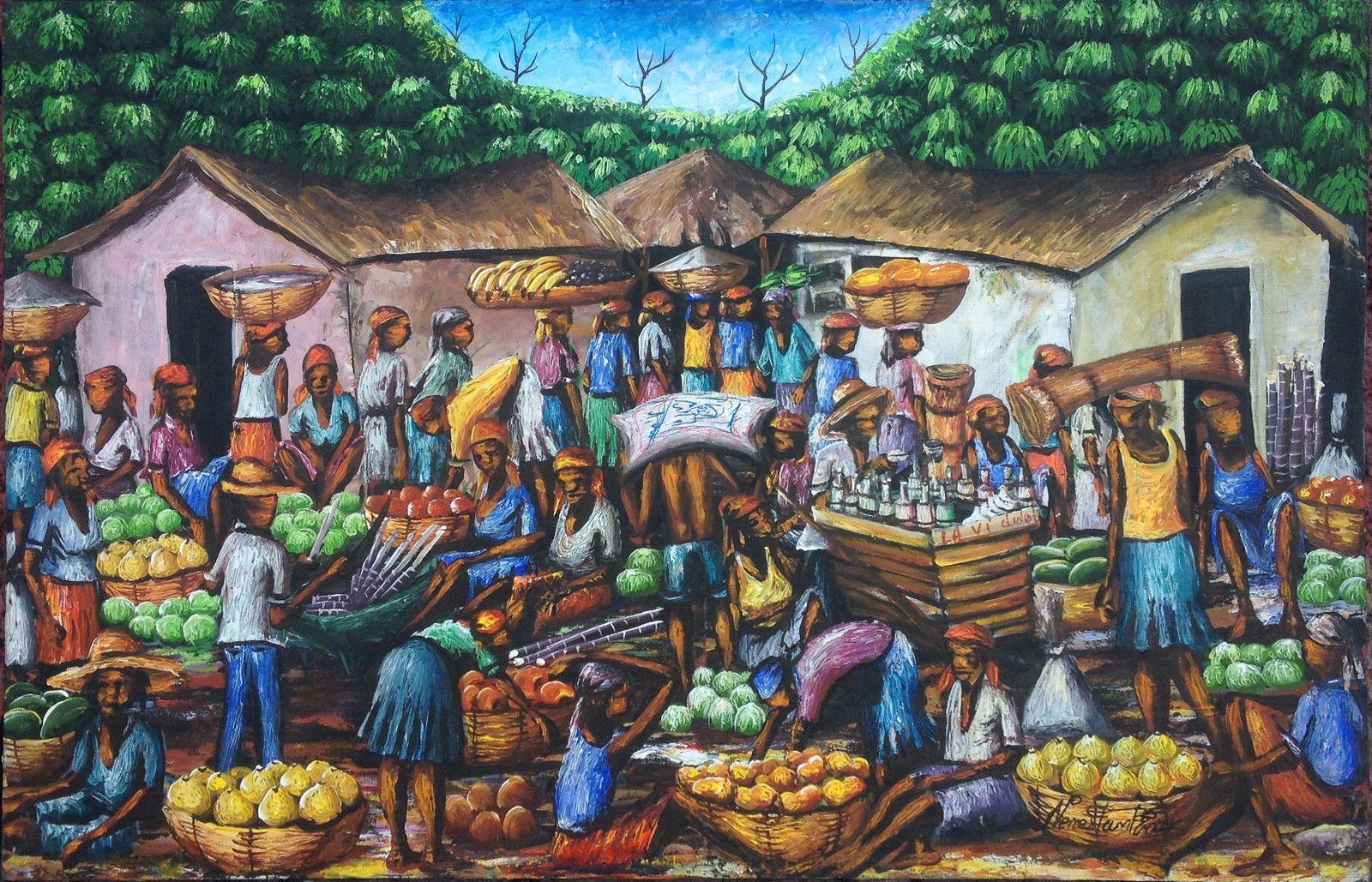 Haiti Painting at PaintingValley.com | Explore collection of Haiti Painting