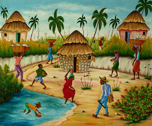 524x434 H.y. Rouanez Haitian Artist Painting 2 Of 2 - Haiti Painting