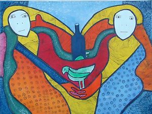 300x225 Haiti Art 30 X 40 Acrylic Painting On Canvas By Levoy Exil Haitian - Haiti Painting