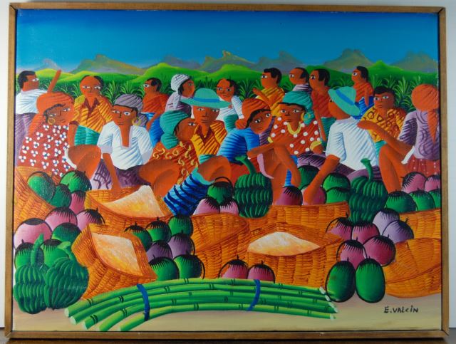 640x483 Art Auction - Haitian Oil Painting