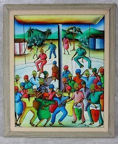 236x289 Haitian Paintings Fan Fan - Haitian Oil Painting