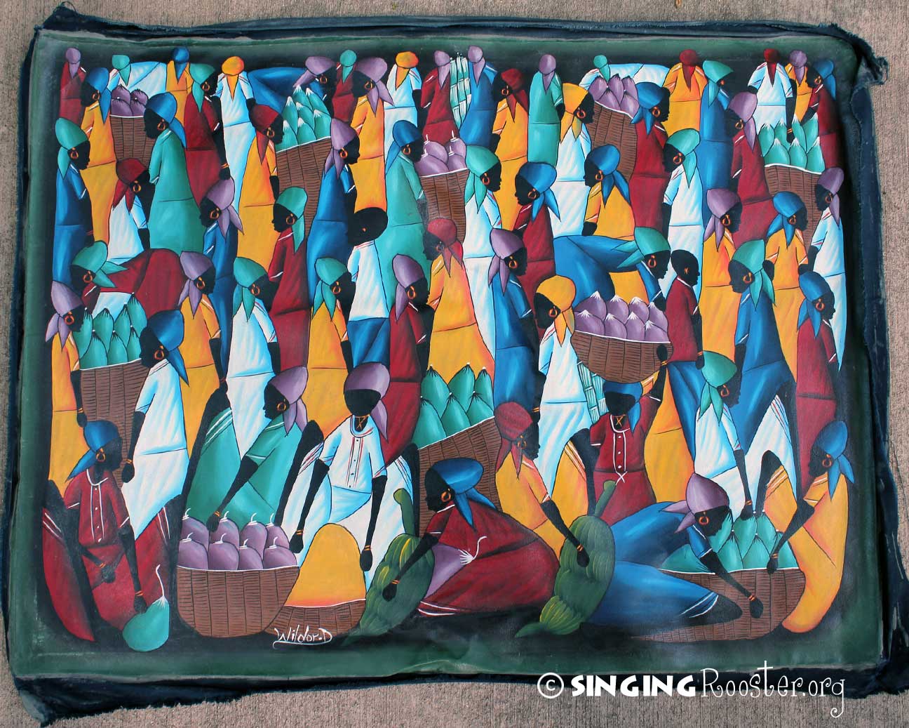 1296x1037 Buy Haitian Paintings Online Traditional Market Scenes And More. - Haitian Painting