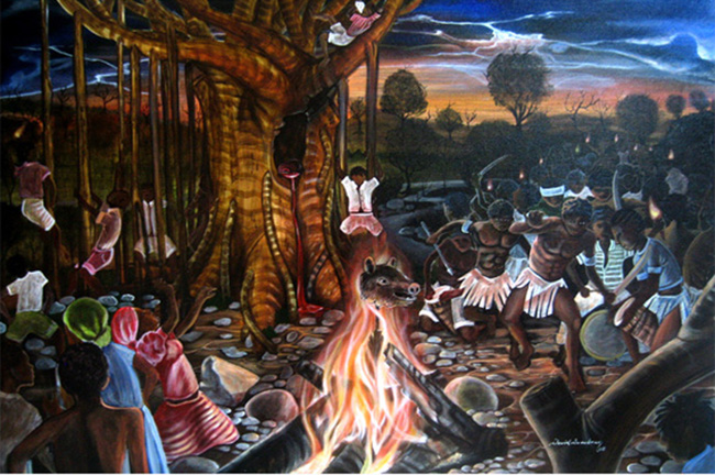 650x432 Painting Mystery And Memory Bois In Visual Art The Black - Haitian Revolution Painting