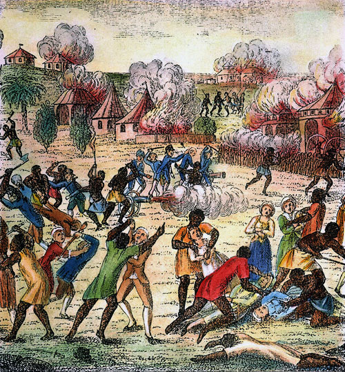 500x539 The Roots Of Racism - Haitian Revolution Painting