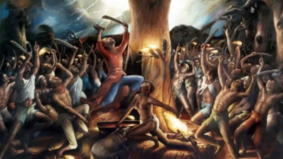 910x512 Bwa Kayiman The Cornerstone Of A Revolution Built On Kongo Ethics - Haitian Revolution Painting