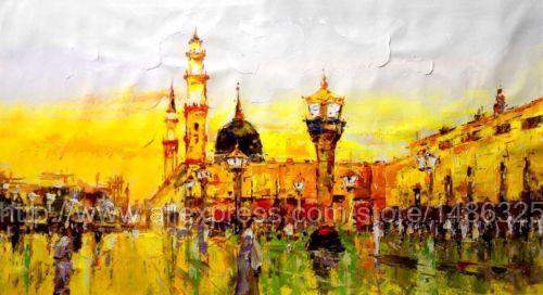 500x272 Hajj Islamic Art Pilgrimage Mecca Spritiual Medina Sunrise Art - Hajj Painting