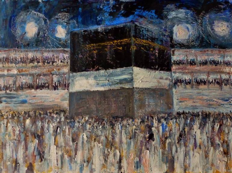 770x577 Saatchi Art Hajj Painting By Nadeem Baghdadi - Hajj Painting