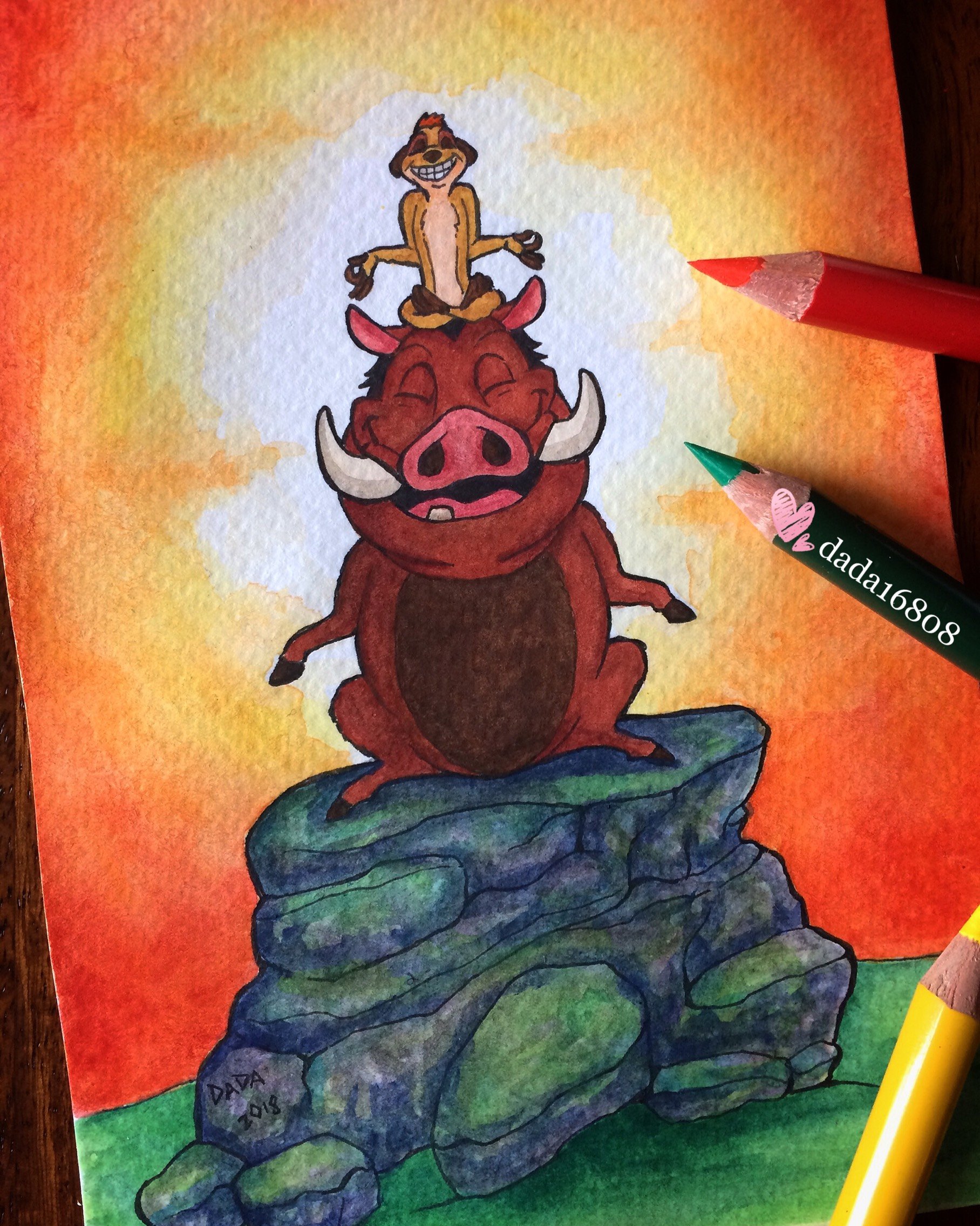 1816x2272 Art By Dada - Hakuna Matata Painting