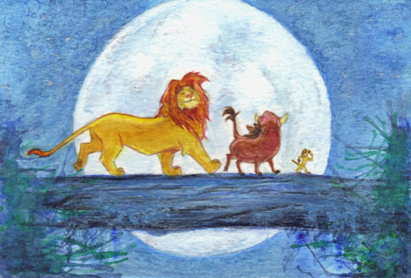 576x390 Hakuna Matata By Conniekidd - Hakuna Matata Painting