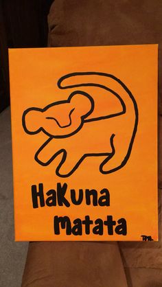 236x418 Hand Painted 8x10 Hakuna Matata Pineapple By Thelittlemirmid - Hakuna Matata Painting