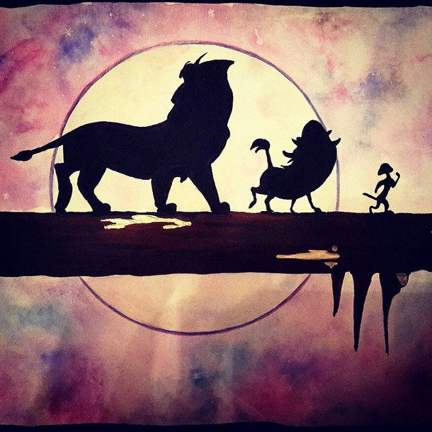 610x610 Lion King - Hakuna Matata Painting