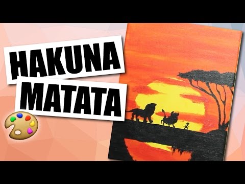 480x360 The Lion King (Hakuna Matata) Speed Art - Hakuna Matata Painting