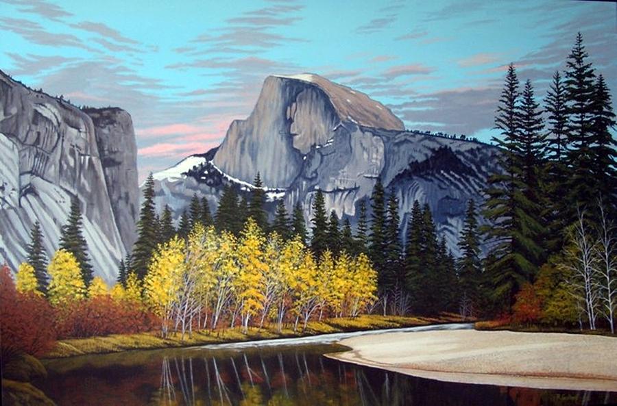 900x593 Half Dome Painting By Rick Gallant - Half Dome Painting