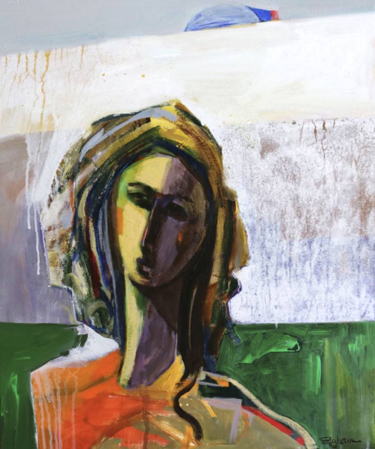 770x923 Saatchi Art Half Moon Painting By Parviz Payghamy - Half Moon Painting