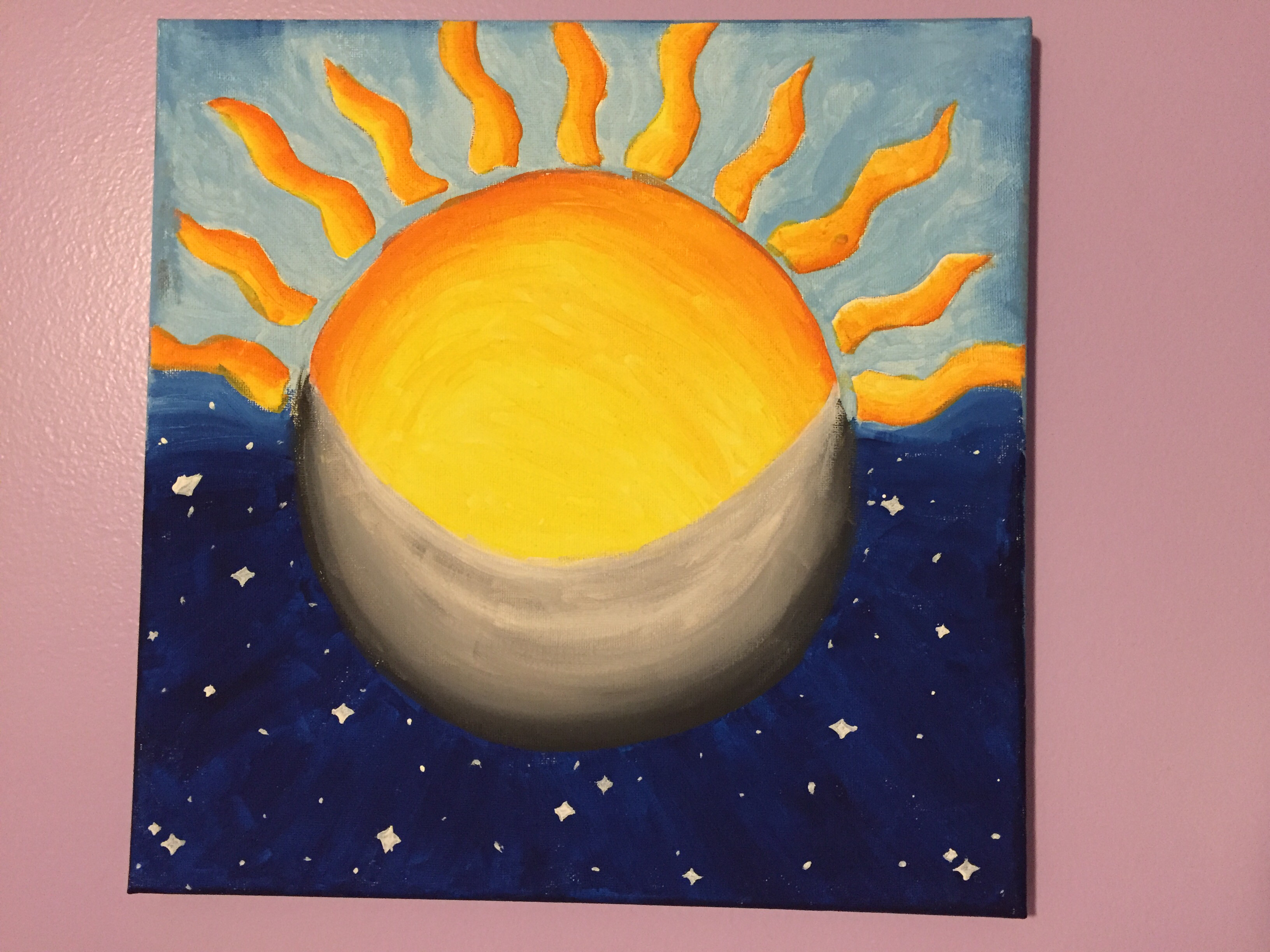 Half Sun Half Moon Painting / Priyanka On Twitter I Really Like How You