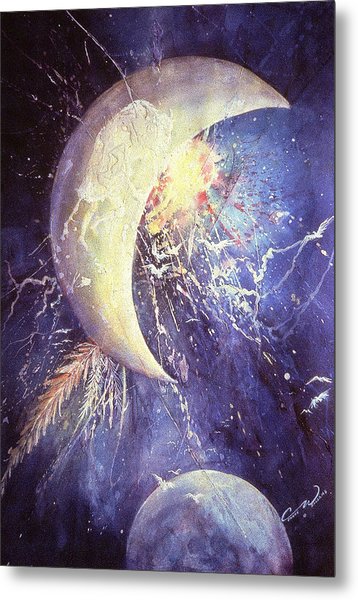 358x600 Buffalo Half Moon Painting By Connie Williams - Half Moon Painting