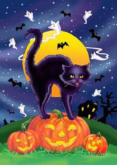 392x550 The 109 Best Autumn Cats Images On Cat Art, Cat - Halloween Cat Painting
