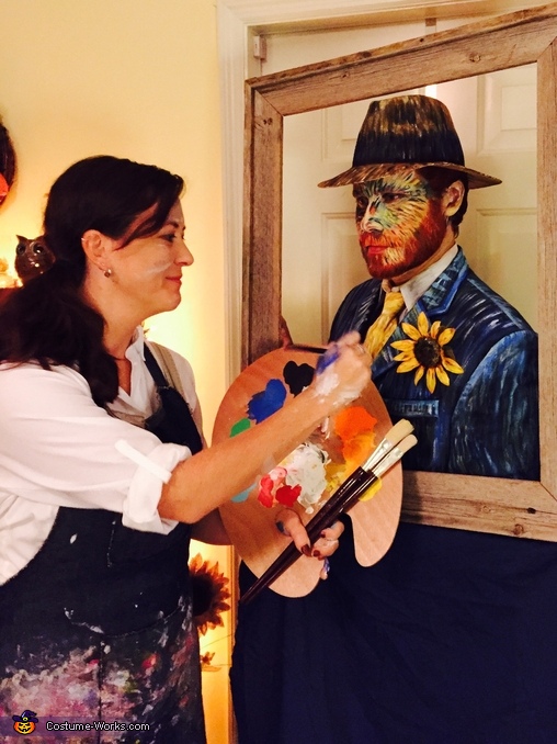 508x678 Artist Painting Van Gogh Couples Halloween Costume - Halloween Costume Painting