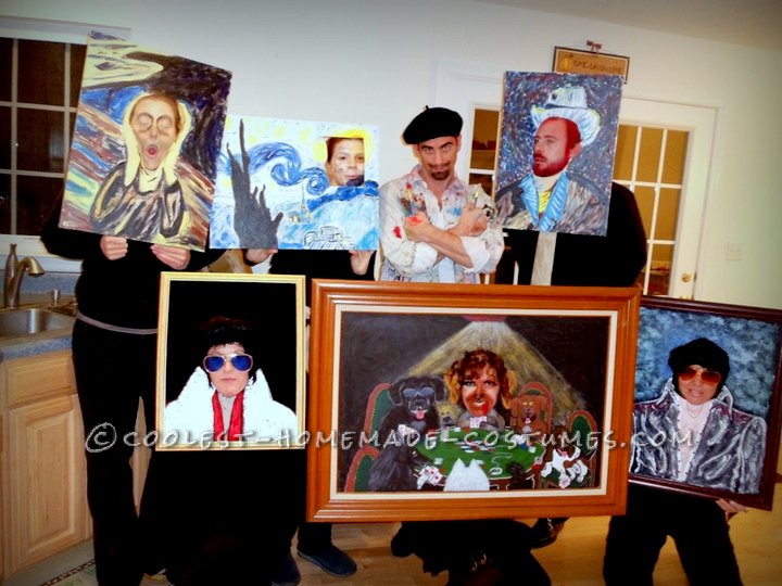720x540 Fun Artist And Paintings Group Halloween Costume - Halloween Costume Painting