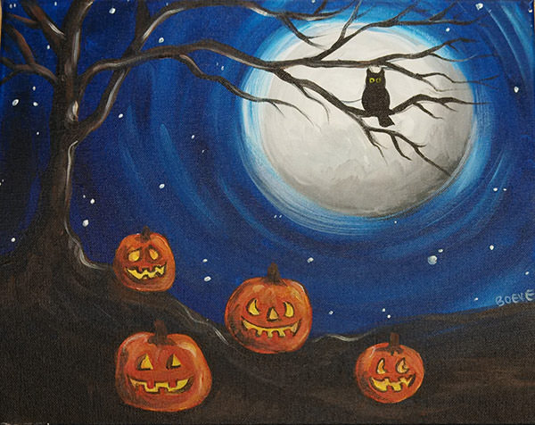 600x476 Halloween Painting - Halloween Painting