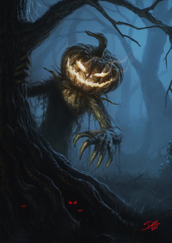 600x849 Halloween By Disse86 - Halloween Painting