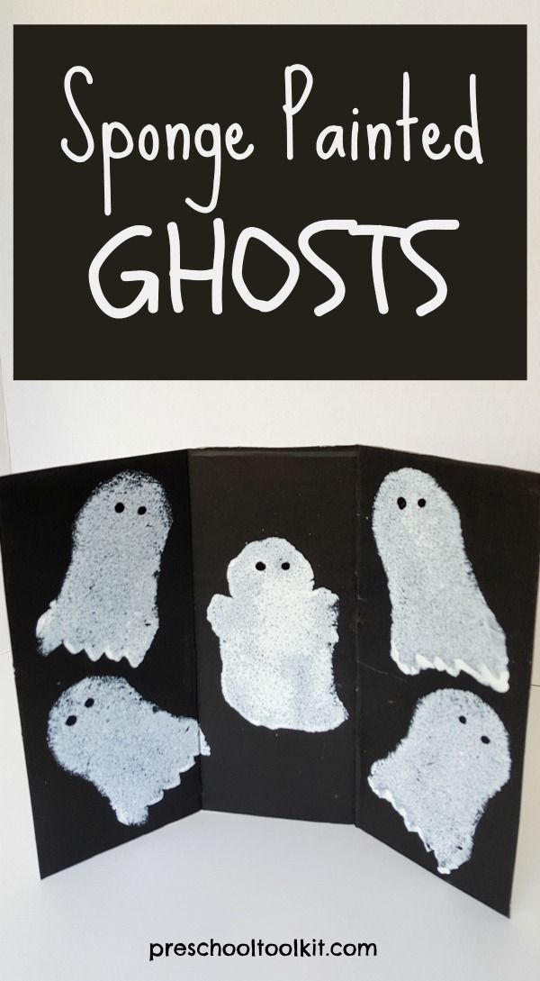 600x1089 Halloween Ghosts Painting Activity Painting Activities - Halloween Painting Activities