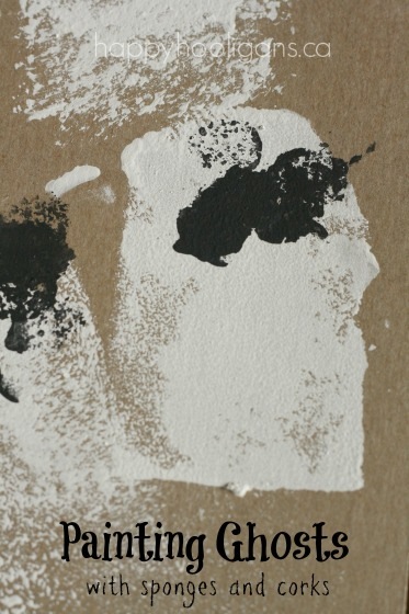 373x560 Painted Ghost Craft For Toddlers - Halloween Painting Activities