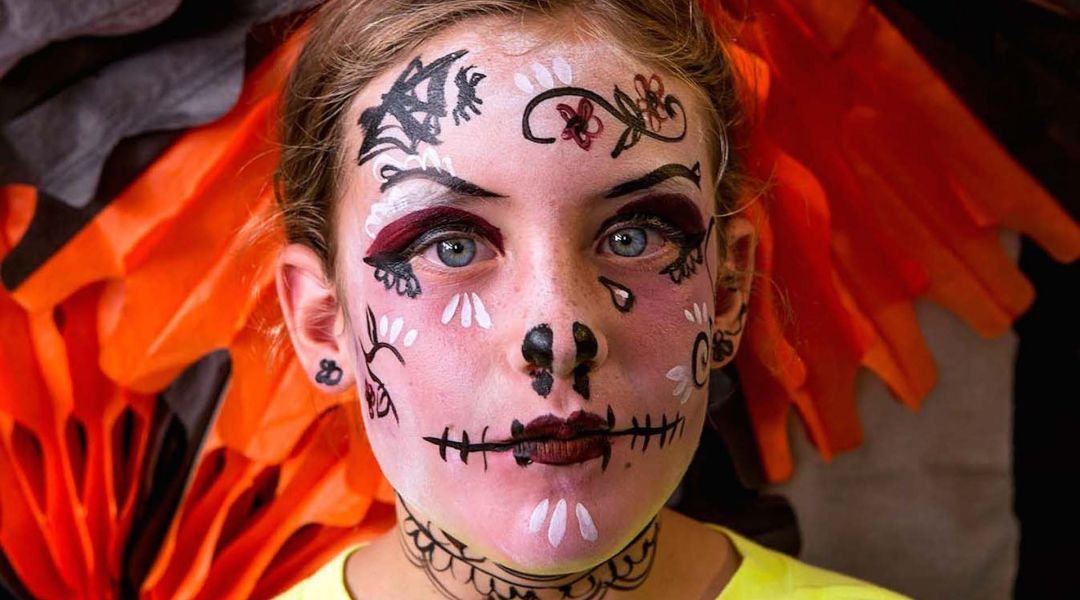 1080x600 Kids Halloween Face Painting By Courtney Cerruti - Halloween Painting For Kids