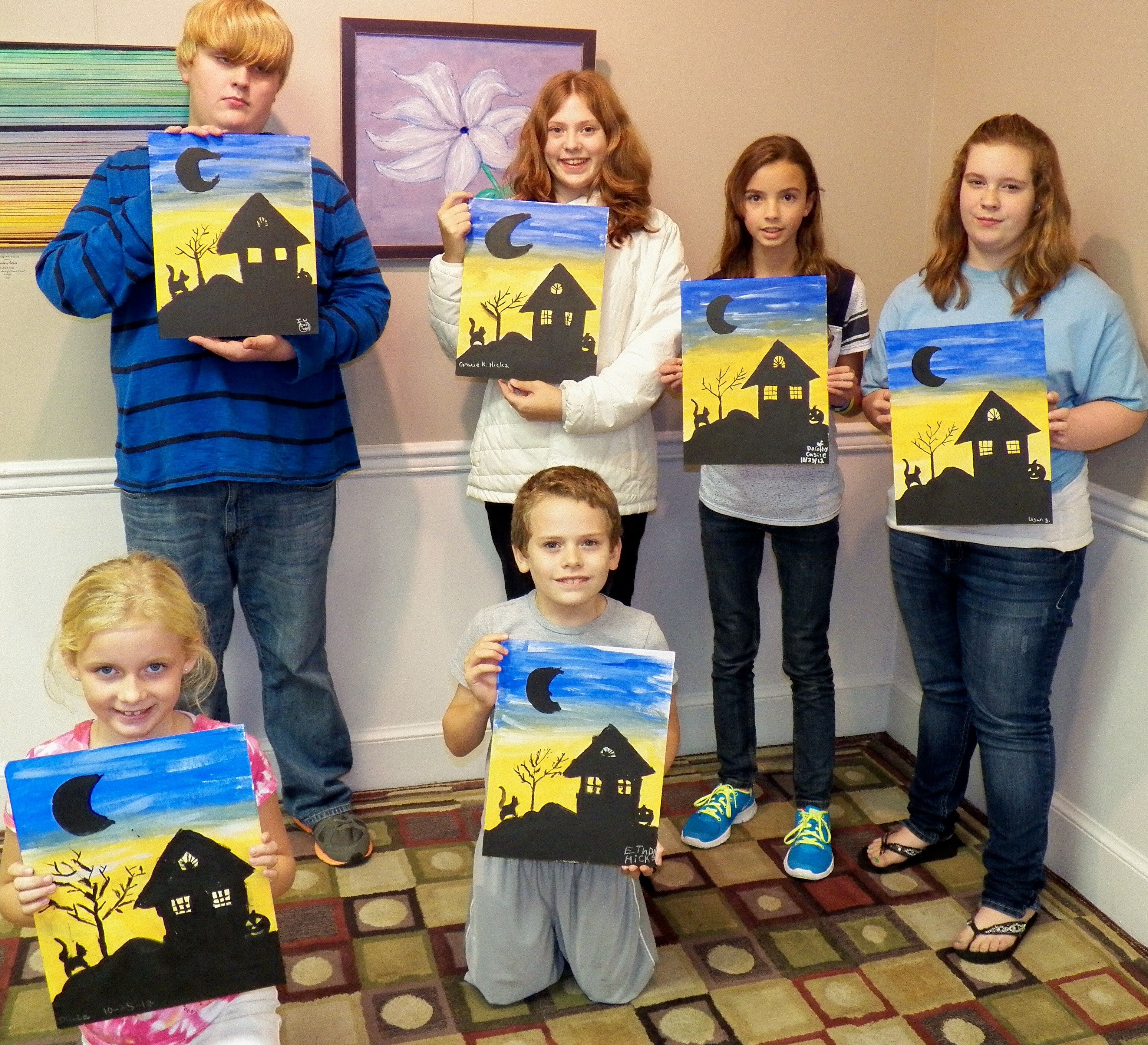 3096x2818 A Halloween Painting A Place For Learning - Halloween Painting For Kids