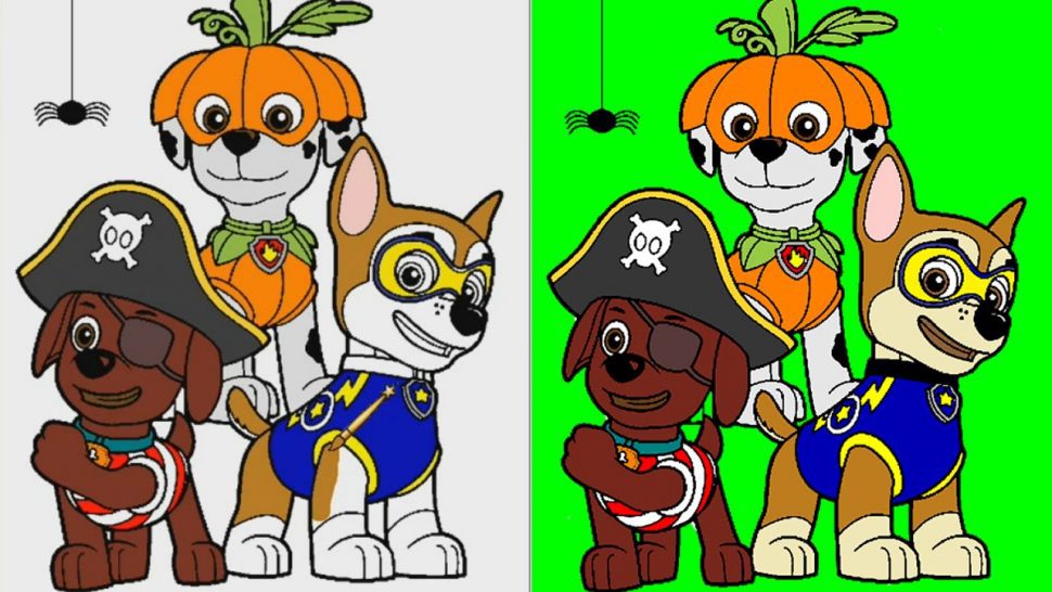 970x546 Paw Patrol Painting Games - Halloween Painting Games