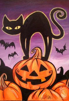 236x344 Pumpkin Painting Fall - Halloween Painting On Canvas