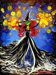 225x300 Fall Paintings On Canvas - Halloween Painting On Canvas