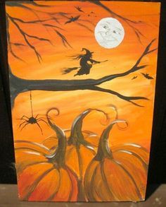236x293 Halloween My Favorite Holiday On Halloween, Happy - Halloween Painting On Canvas
