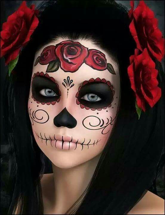 553x720 Here's All The Inspiration You Need For Your Dia De Los Muertos - Halloween Skull Painting