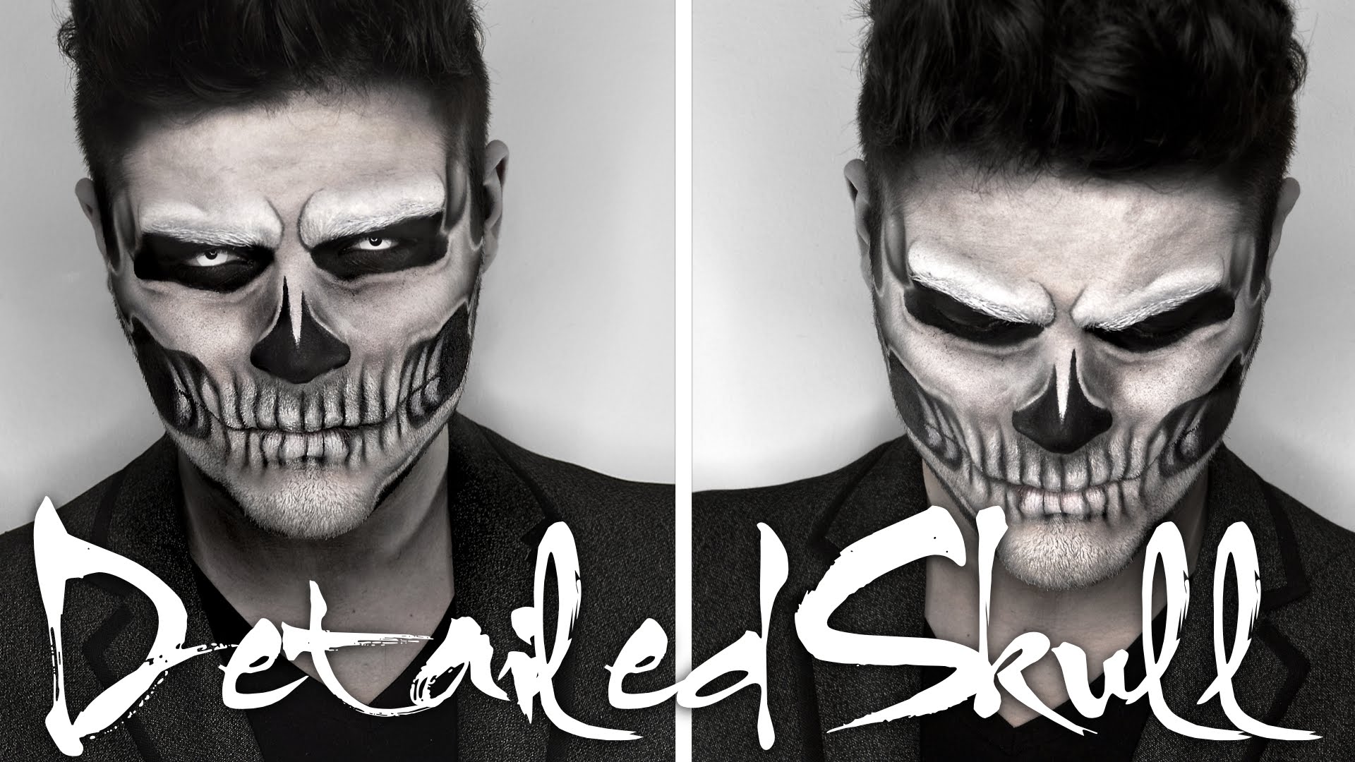 1920x1080 Lady Gaga Skull Makeup Halloween Tutorial Alex Faction - Halloween Skull Painting