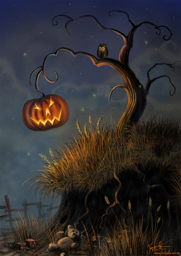 Halloween Tree Painting