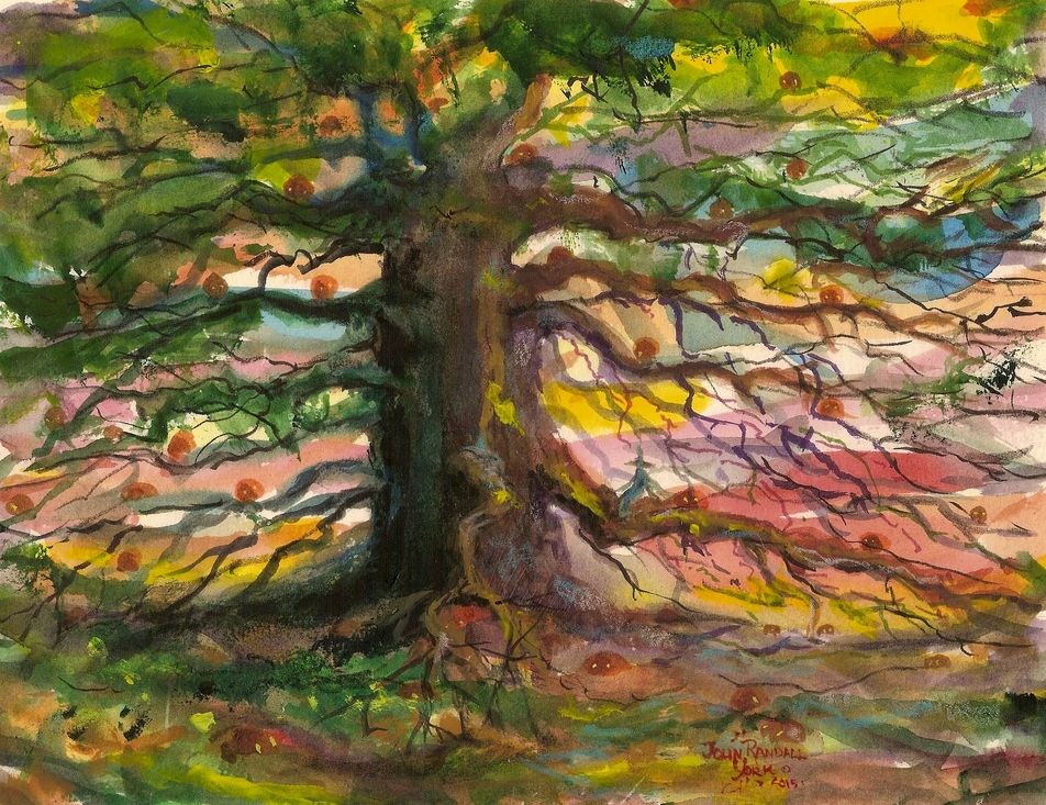 952x733 Solitary Witch Fairy Halloween Tree. This Is A New, Small - Halloween Tree Painting