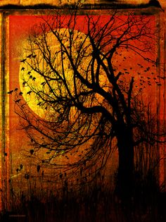 236x315 Kai Samuels Davis - Halloween Tree Painting