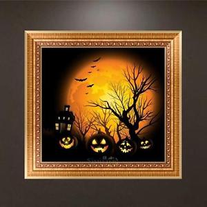300x300 5d Diamond Painting Halloween Tree Pumpkincross Stitch Embroidery - Halloween Tree Painting