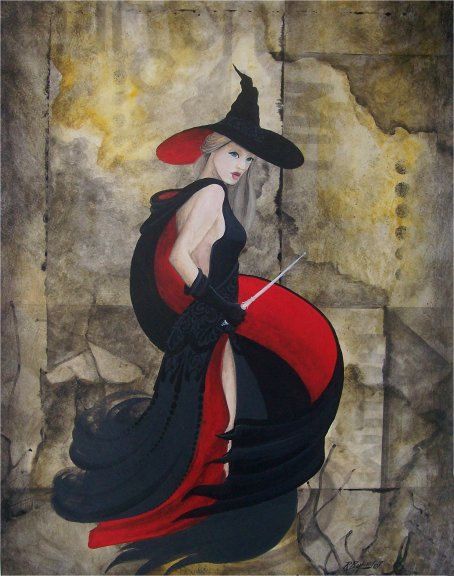 454x576 705 Best Witch Board Images On Halloween Witches - Halloween Witch Painting