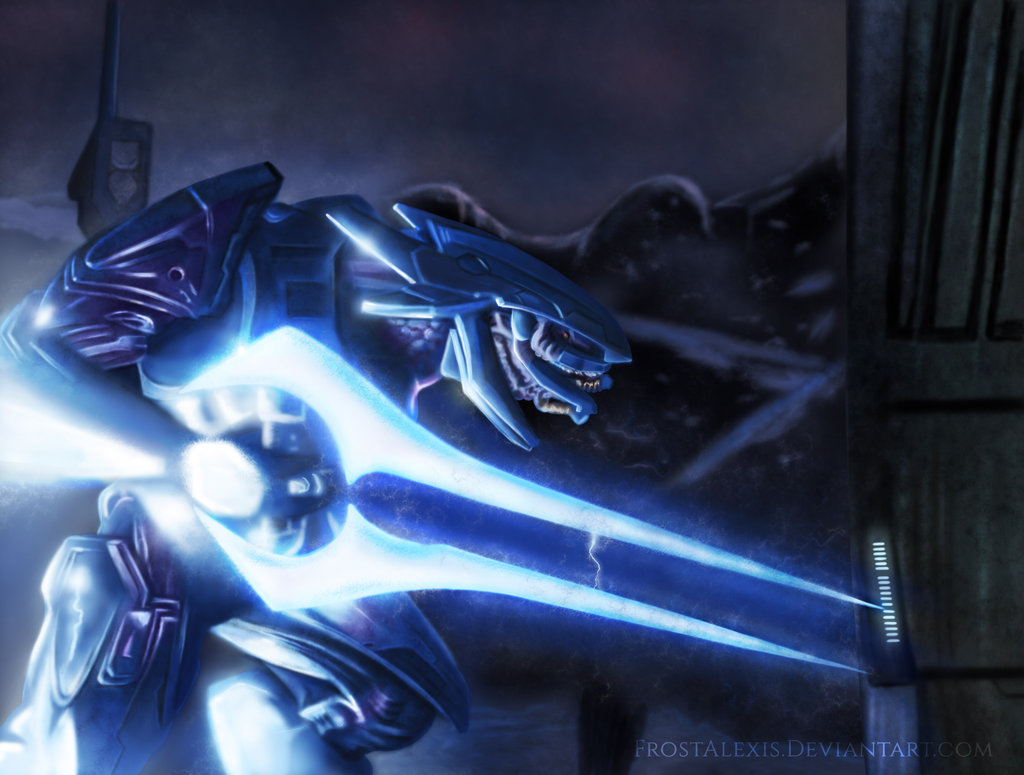 1024x775 Halo 3 Elite By Frostalexis - Halo 3 Painting