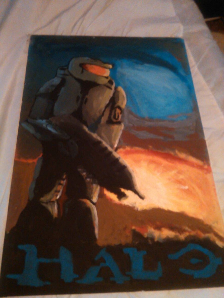 900x1200 Halo 3 Painting By Tyrannusmaximus - Halo 3 Painting