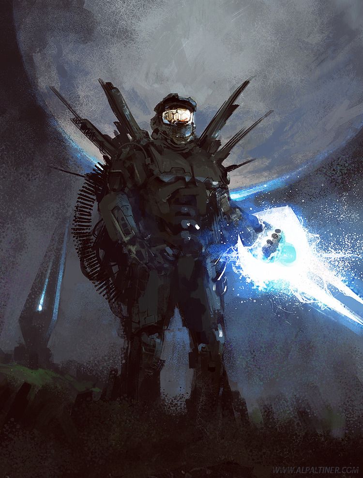 750x987 Pin By Ben On Halo Master Chief, Gaming And Video Games - Halo 3 Painting
