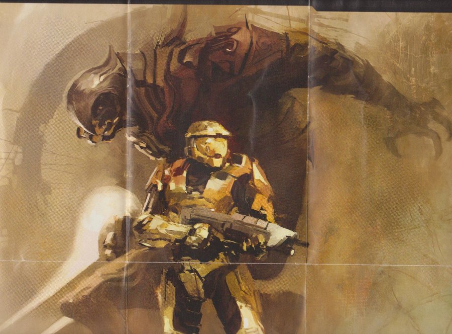 900x664 Cool Poster Of Halo 3 By Niviadragonrider - Halo 3 Painting