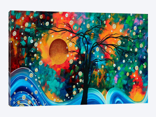 500x375 Halo Of Fire Art Print By Megan Duncanson Icanvas - Halo Painting