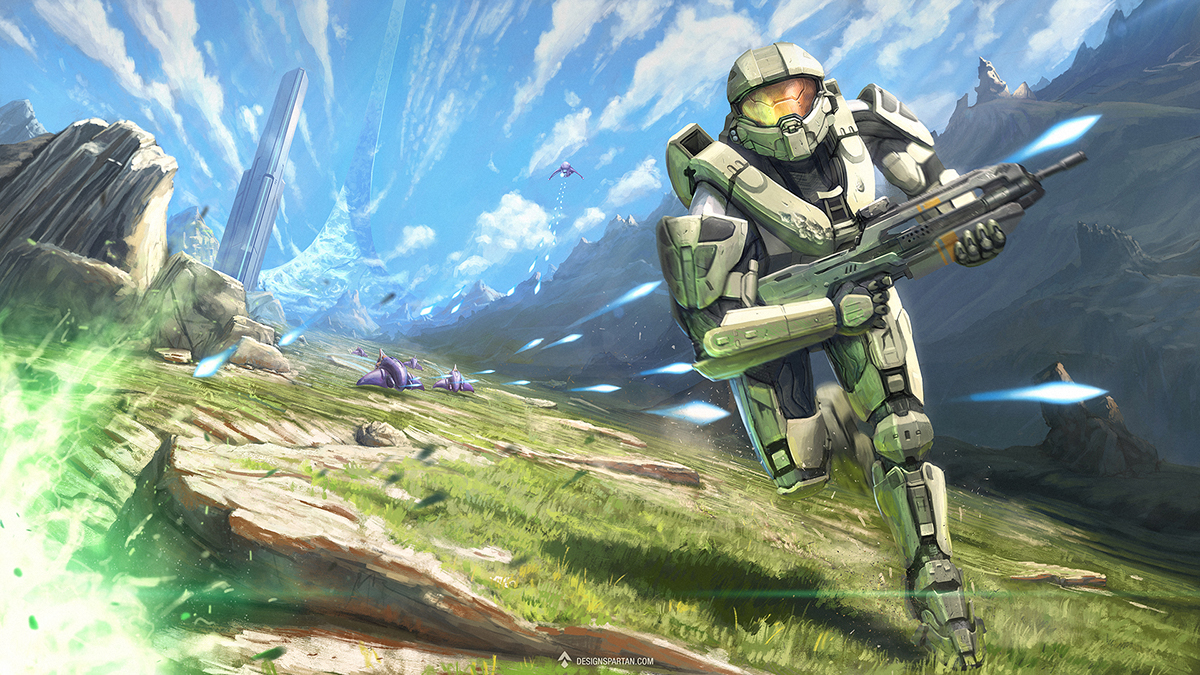 1200x675 Gaming Painting - Halo Painting